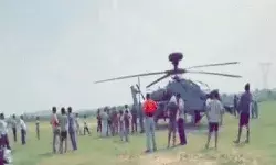 एयरफोर्स के हेलीकॉप्टर की इमरजेंसी लैंडिंग- खेत में उतरते ही आर्मी....