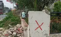 चौड़ीकरण के लिए अतिक्रमण हटाने की कार्रवाई- दुकानदारों को नोटिस