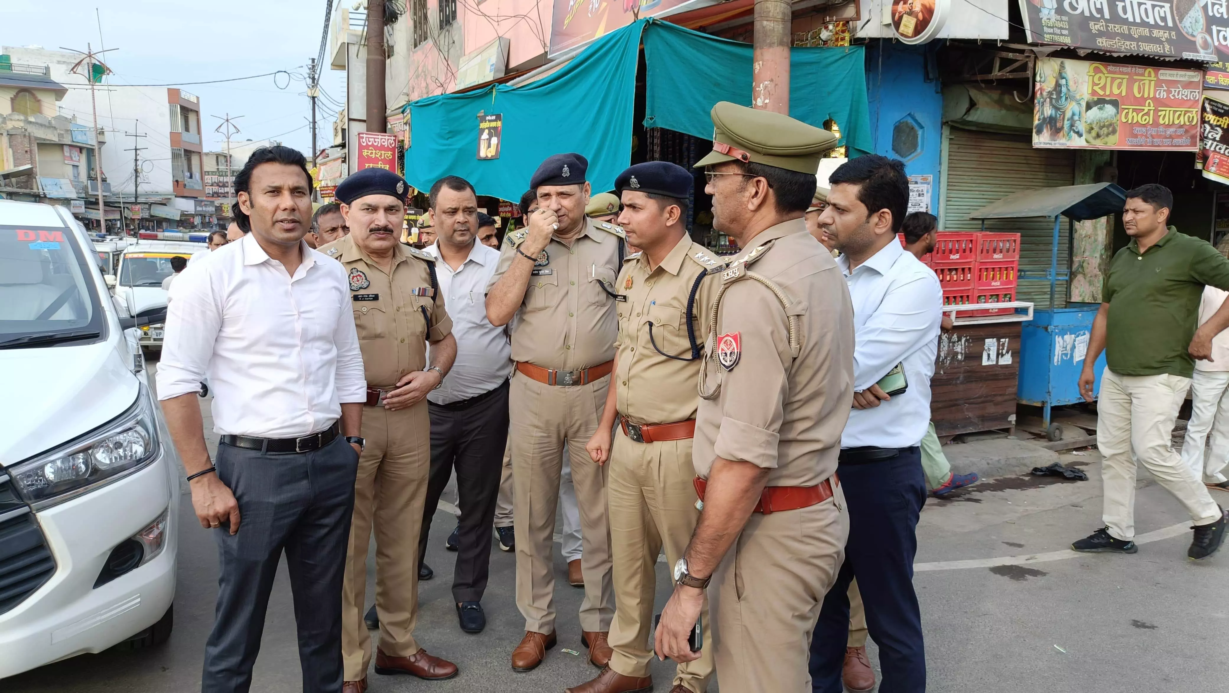 कलेक्टर-कप्तान ने कांवड मार्ग कर निरीक्षण कर चेक की व्यवस्थाएं