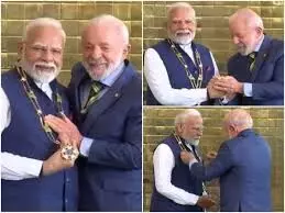 प्रधानमंत्री मोदी को मिला ब्राजील का सर्वोच्च सम्मान प्रधानमंत्री मोदी को मिला ब्राजील का सर्वोच्च सम्मान