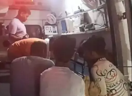 नमामि गंगे योजना के तहत बन रही टंकी से गिरा मजदूर- कंडीशन सीरियस