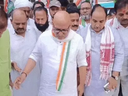 पदयात्रा निकलने पर प्रदेश कांग्रेस अध्यक्ष पर दर्ज हुई FIR पदयात्रा निकलने पर प्रदेश कांग्रेस अध्यक्ष पर दर्ज हुई FIR