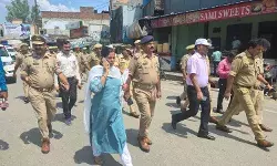 DM-SSP ने कांवड़ मार्ग का किया निरीक्षण, पैदल फ्लैग मार्च कर...