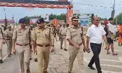 अफसरों ने ड्यूटी प्वाइंट चेक कर कांवड मार्ग का लिया जायजा