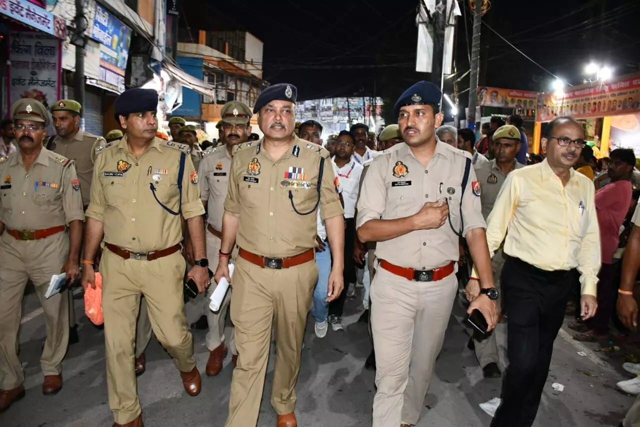 कांवड़ यात्रा के मद्देनजर मुज़फ्फरनगर पहुंचे मेरठ जोन के एडीजी