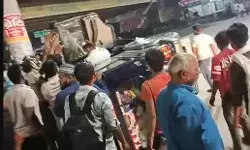 कार से हुई टक्कर में पुलिस की बोलेरो पलटी- कई पुलिसकर्मी घायल कार से हुई टक्कर में पुलिस की बोलेरो पलटी- कई पुलिसकर्मी घायल