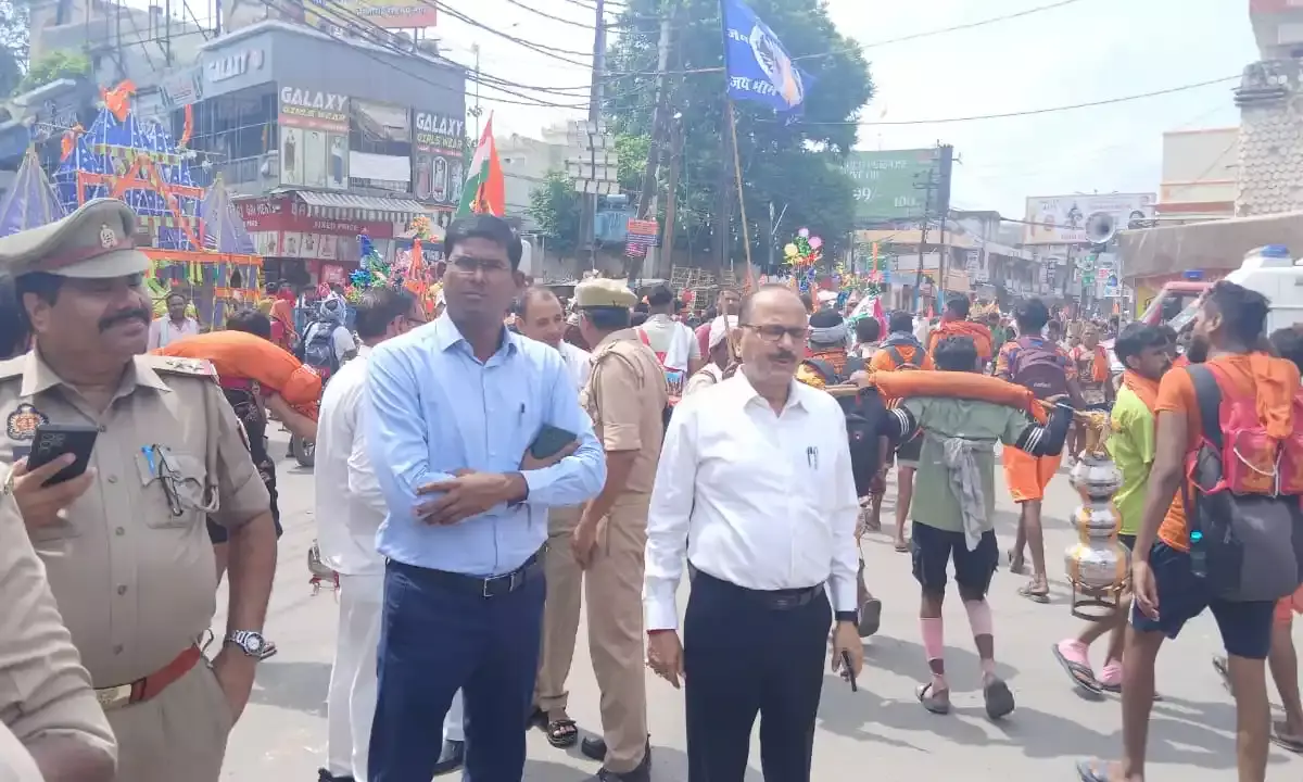 मुजफ्फरनगर में आज योगी आदित्यनाथ- कांवड़ियों पर करेंगे पुष्प वर्षा