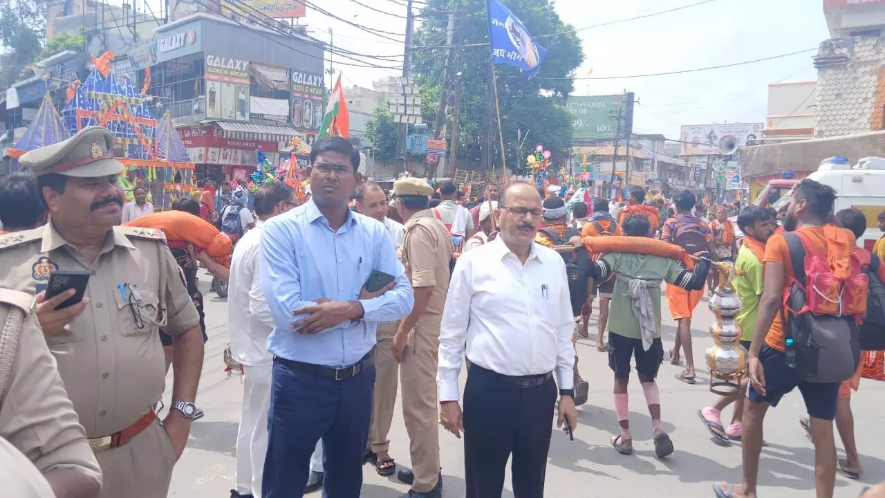 मुजफ्फरनगर में आज योगी आदित्यनाथ- कांवड़ियों पर करेंगे पुष्प वर्षा