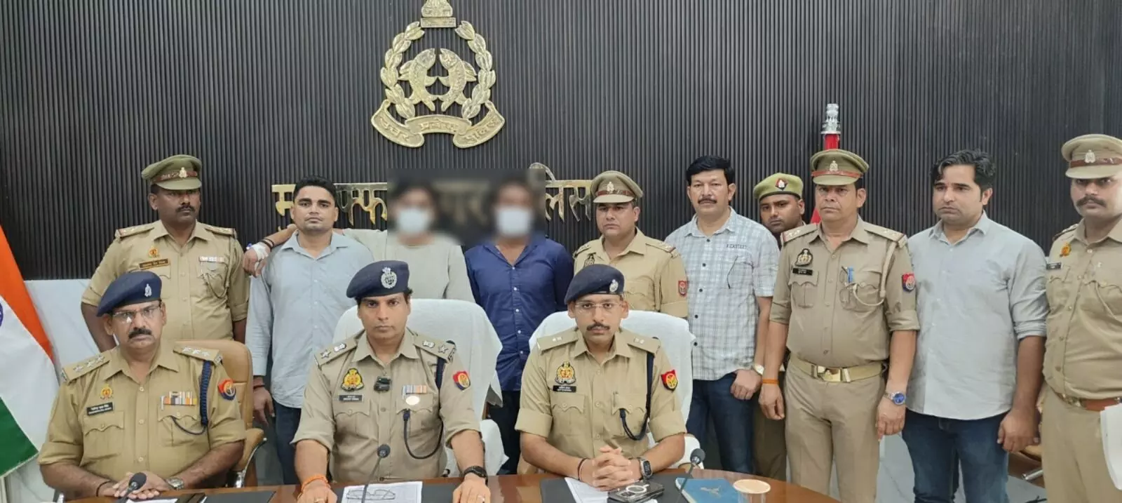 मुठभेड़ दो बदमाशों का हाफ एनकाउंटर- SSP हाथों पुलिस टीम सम्मानित