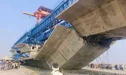 निर्माणाधीन पुल का एक हिस्सा ढहने से एक मजदूर की मौत, एक लापता निर्माणाधीन पुल का एक हिस्सा ढहने से एक मजदूर की मौत, एक लापता