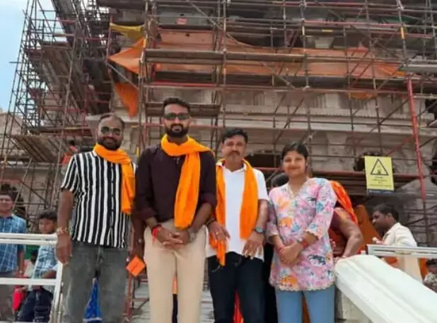 परिवार के साथ अयोध्या पहुंचे क्रिकेटर ने किए रामलला के दर्शन- बोले....