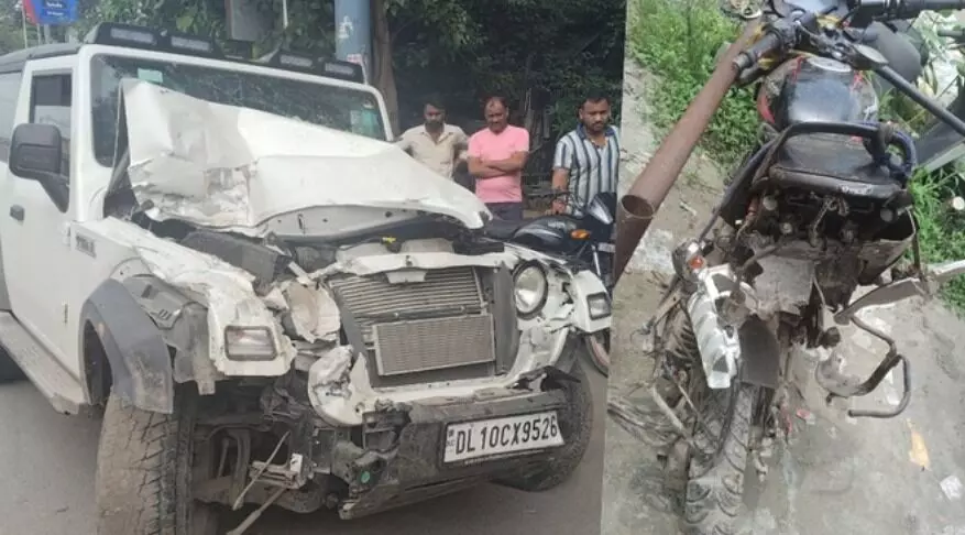 आजादी के पर्व पर तेज रफ्तार थार का कहर-बच्चों के सिर से उठा बाप का साया आजादी के पर्व पर तेज रफ्तार थार का कहर-बच्चों के सिर से उठा बाप का साया