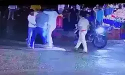 चौराहे पर बाइक सवार की कुटाई- SSP के निर्देश पर जांच शुरू