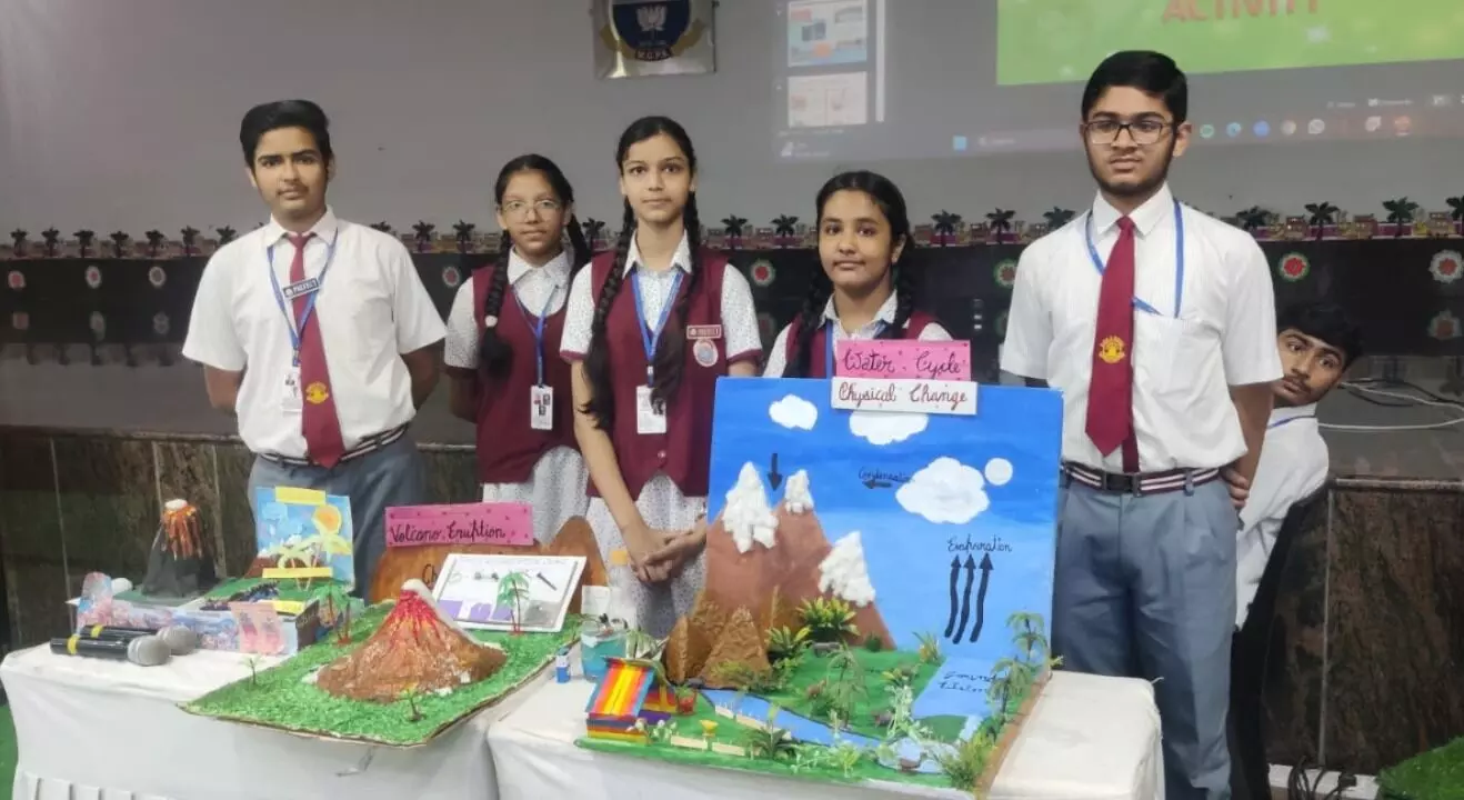 एमजी पब्लिक स्कूल में कला एकीकरण में दिखा विज्ञान और संस्कृति का संगम एमजी पब्लिक स्कूल में कला एकीकरण में दिखा विज्ञान और संस्कृति का संगम