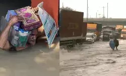 राजधानी में सीने तक पानी- आईटीओ, कश्मीरी गेट एवं सचिवालय आदि..