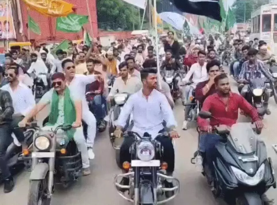 बाइक रैली में लगे सर तन से जुदा के नारे- कांग्रेस ब्लॉक अध्यक्ष समेत..
