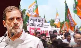 दिनेश प्रताप ने राहुल गांधी का रास्ता रोकने का किया प्रयास