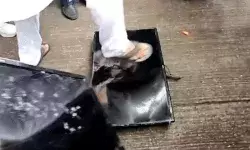 भारत पाक मैच विरोध- सडक पर टीवी पर बजाया लटठ- नारेबाजी व प्रदर्शन भारत पाक मैच विरोध- सडक पर टीवी पर बजाया लटठ- नारेबाजी व प्रदर्शन