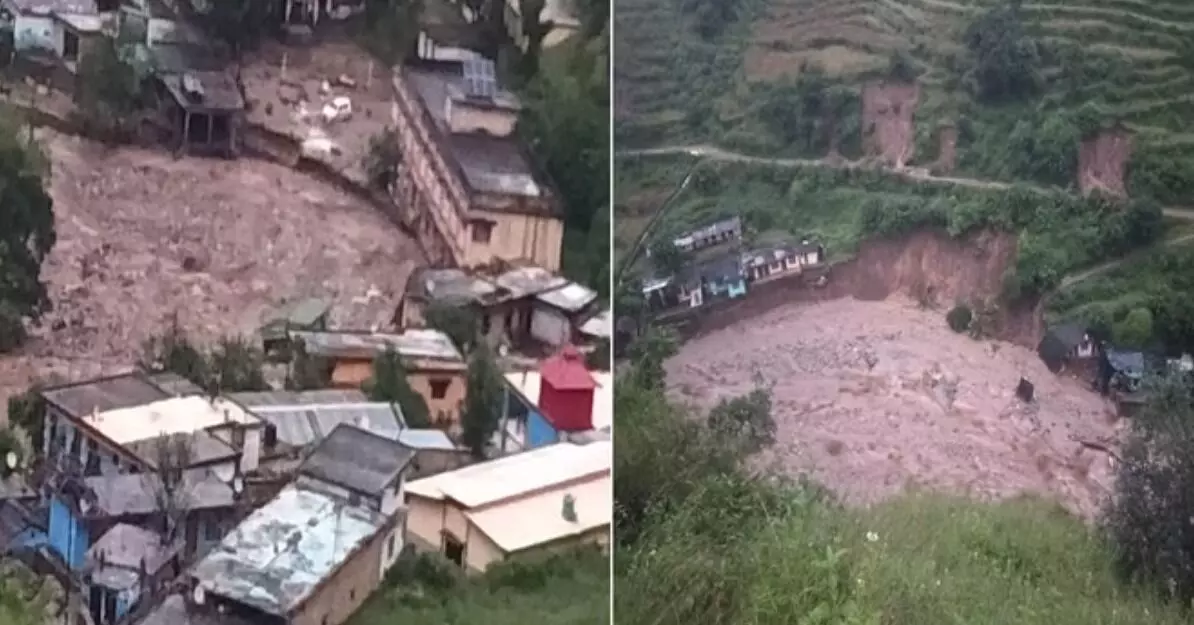 फिर आई बड़ी आफत-बादल फटने से 6 घर तबाह- अनेक लोग लापता