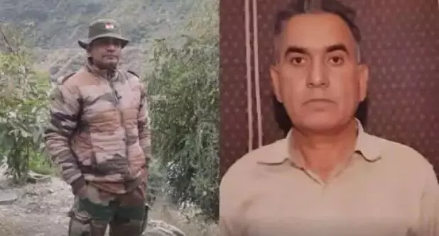 शहीद की प्रतिमा खंडित-पिता की सदमे में मौत-बारिश में धंस गया था स्मारक