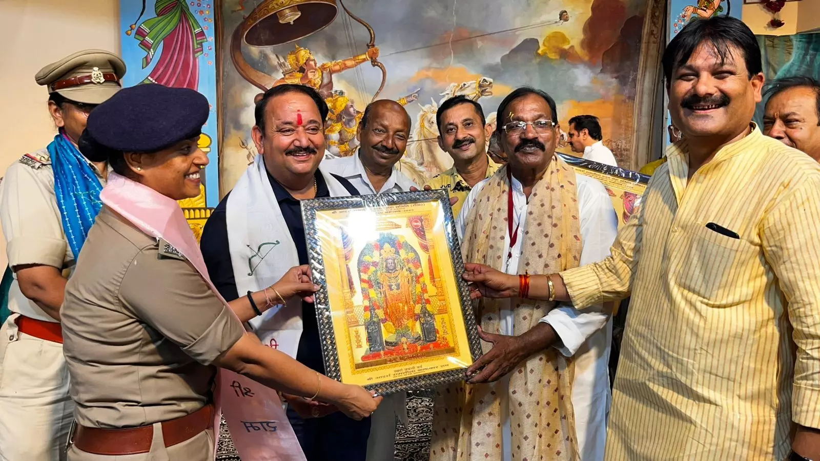 आदर्श रामलीला मंचन पटेल नगर के पचास वर्ष पूर्ण होने पर हुआ कार्यक्रम