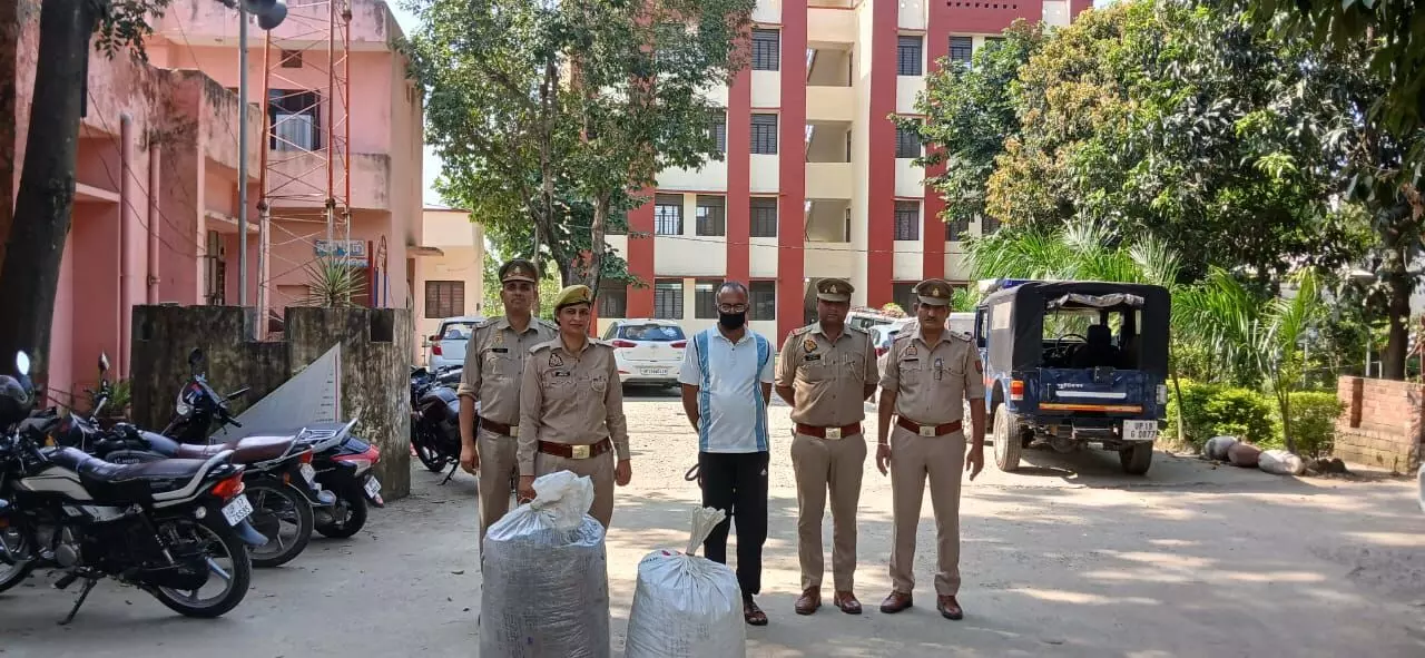 इस थाने की पुलिस का बड़ा गुडवर्क- 12.5 लाख का गांजा बरामद