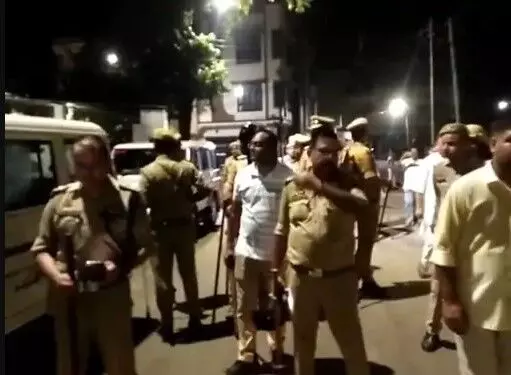 आई लव मोहम्मद का बैनर तोड़ने पर हंगामा- आरोपी के घर तोड़फोड़