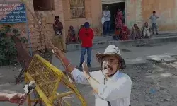 सोनम वांगचुक के समर्थन में जेल के बाहर नारेबाजी करने वाला किया गिरफ्तार सोनम वांगचुक के समर्थन में जेल के बाहर नारेबाजी करने वाला किया गिरफ्तार