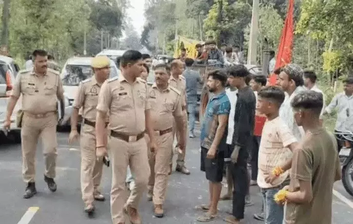 पद यात्रा कर शाकंभरी देवी दर्शन को जा रहा युवक ट्रैक्टर ट्राली ने कुचला