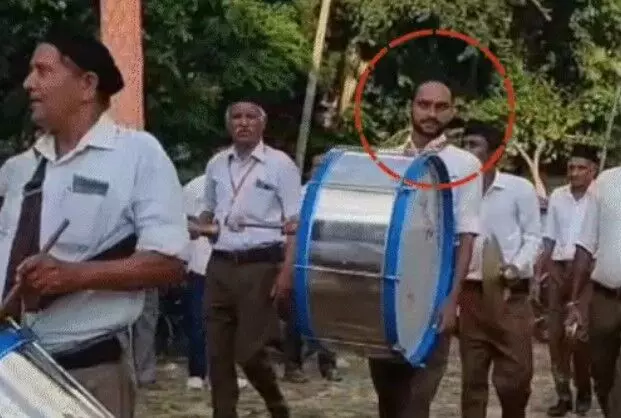 पथ संचलन के दौरान मुंह के बल गिरा RSS कार्यकर्ता- फिर नहीं उठ सका पथ संचलन के दौरान मुंह के बल गिरा RSS कार्यकर्ता- फिर नहीं उठ सका