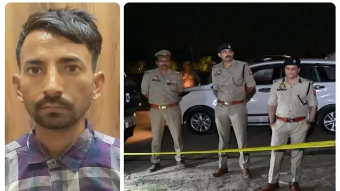 एक लाख का इनामी बदमाश एनकाउंटर में हुआ ढेर - लूट में चल रहा था फरार