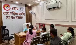 पति पत्नी विवाद- महिला आयोग सदस्य के समक्ष पति ने खोया आपा- किया गया..