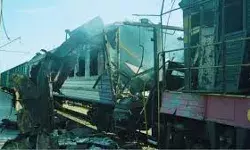 यहाँ ट्रेन पर रूसी ड्रोन हमले में दर्जनों से ज्यादा लोग हुए घायल