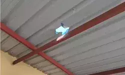 फैक्ट्री पर गिरी बमनुमा वस्तु को रॉकेट समझ बुझाई आग- देखा तो उड़े होश फैक्ट्री पर गिरी बमनुमा वस्तु को रॉकेट समझ बुझाई आग- देखा तो उड़े होश