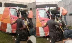 एक्सप्रेसवे पर चलती एम्बुलेंस अचानक नीचे गिरी हादसा - दो की मौत एक्सप्रेसवे पर चलती एम्बुलेंस अचानक नीचे गिरी हादसा - दो की मौत