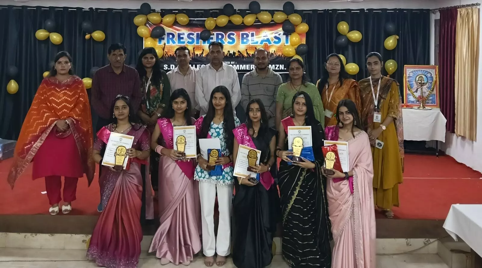 एस.डी. कॉलेज मुजफ्फरनगर में गृहविज्ञान विभाग की फ्रेशर पार्टी 2025