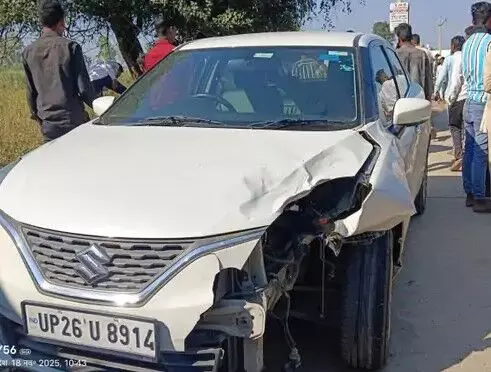 तेज रफ्तार कार ने ली दुकान पर जाते बाइक सवार की जान-मौके पर तोड़ा दम