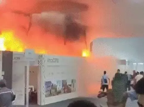 क्लाइमेट समिट हाल में लगी आग-दर्जनों घायल- भारत के पर्यावरण मंत्री..