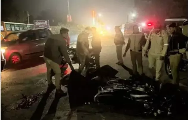 शादी से लौट रहे युवक को कोतवाली के सामने ट्रक ने कुचला- ड्राइवर.. शादी से लौट रहे युवक को कोतवाली के सामने ट्रक ने कुचला- ड्राइवर..