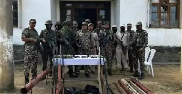 पुलिस का बड़ा सर्च ऑपरेशन- हथियार एवं गोला बारूद बरामद-1 गिरफ्तार