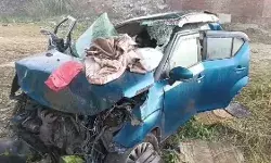 दबिश देकर लौट रही कार पुल से नदी में गिरी-हेड कांस्टेबल समेत दो की मौत