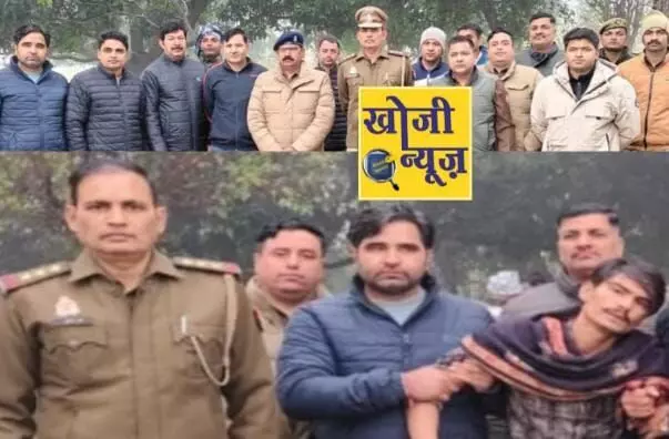 दिन निकलते ही पुलिस व बदमाशों में तड़ातड़ चली गोली - गौकश घायल दिन निकलते ही पुलिस व बदमाशों में तड़ातड़ चली गोली - गौकश घायल
