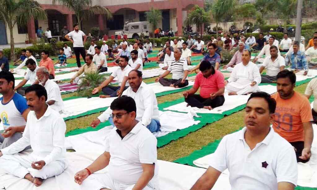 शुगरमिल, तहसील सहित विभिन्न स्थानेों पर हुए योग कार्यक्रम