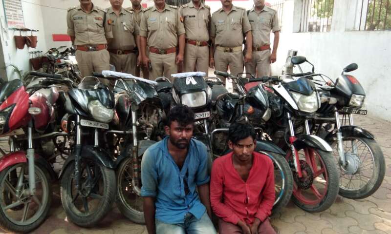 भोपा पुलिस ने 2 चोर दबोचे, 7 बाइक भी बरामद