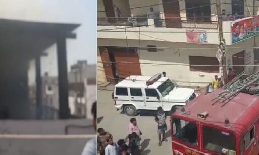पेठा बनाने की फैक्ट्री में लगी आग, कोई हताहत नहीं