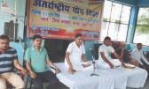 जिला कारागार में किया गया योगाभ्यास