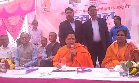 उमा भारती ने राजस्‍थान में स्‍वजल योजना की दूसरी परियोजना का शुभारंभ किया
