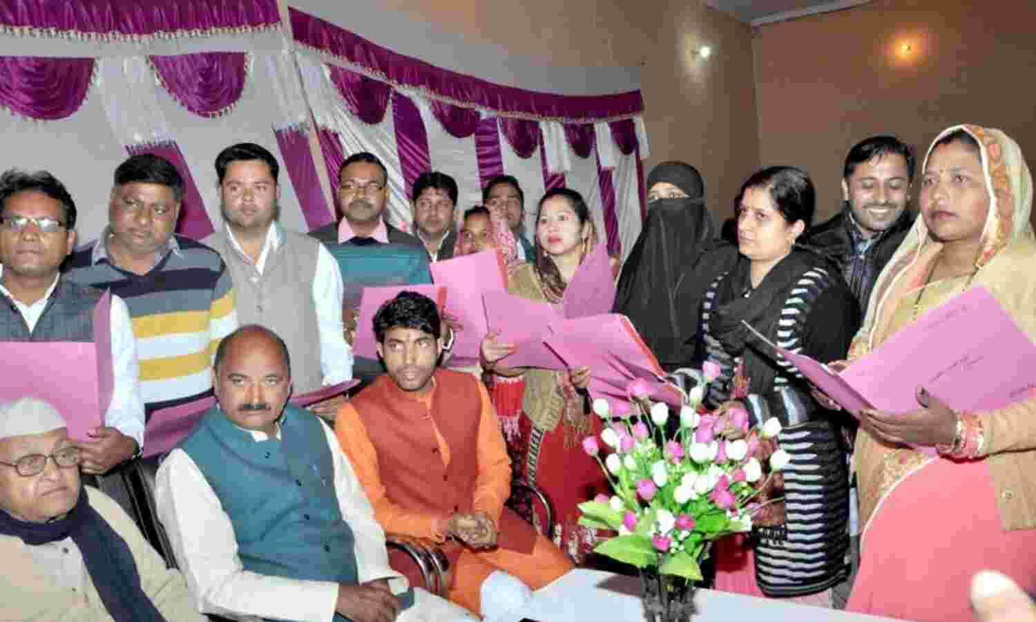 जानसठ के नवनिर्वाचित चेयरमैन को एसडीएम ने दिलाई शपथ