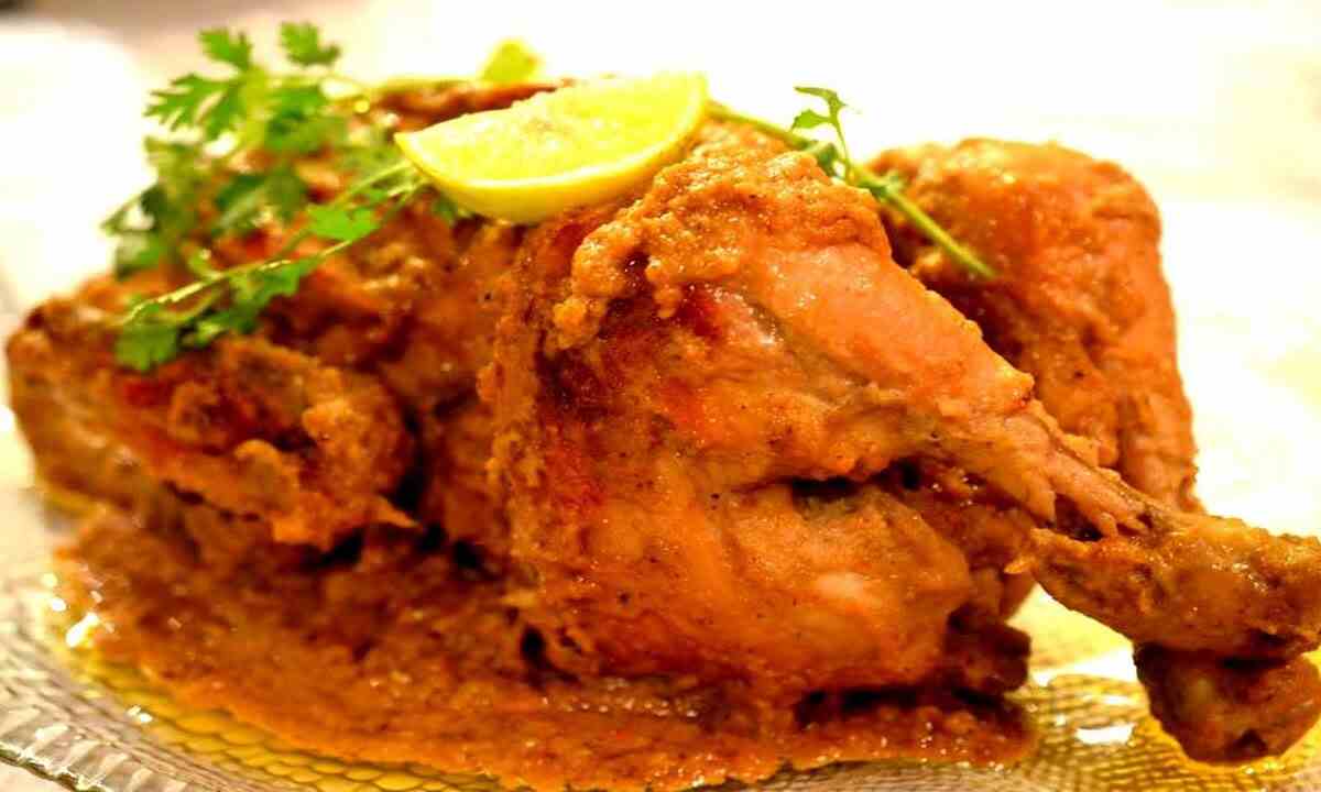 मुर्ग मुसल्लम शाही मुगलई डिश