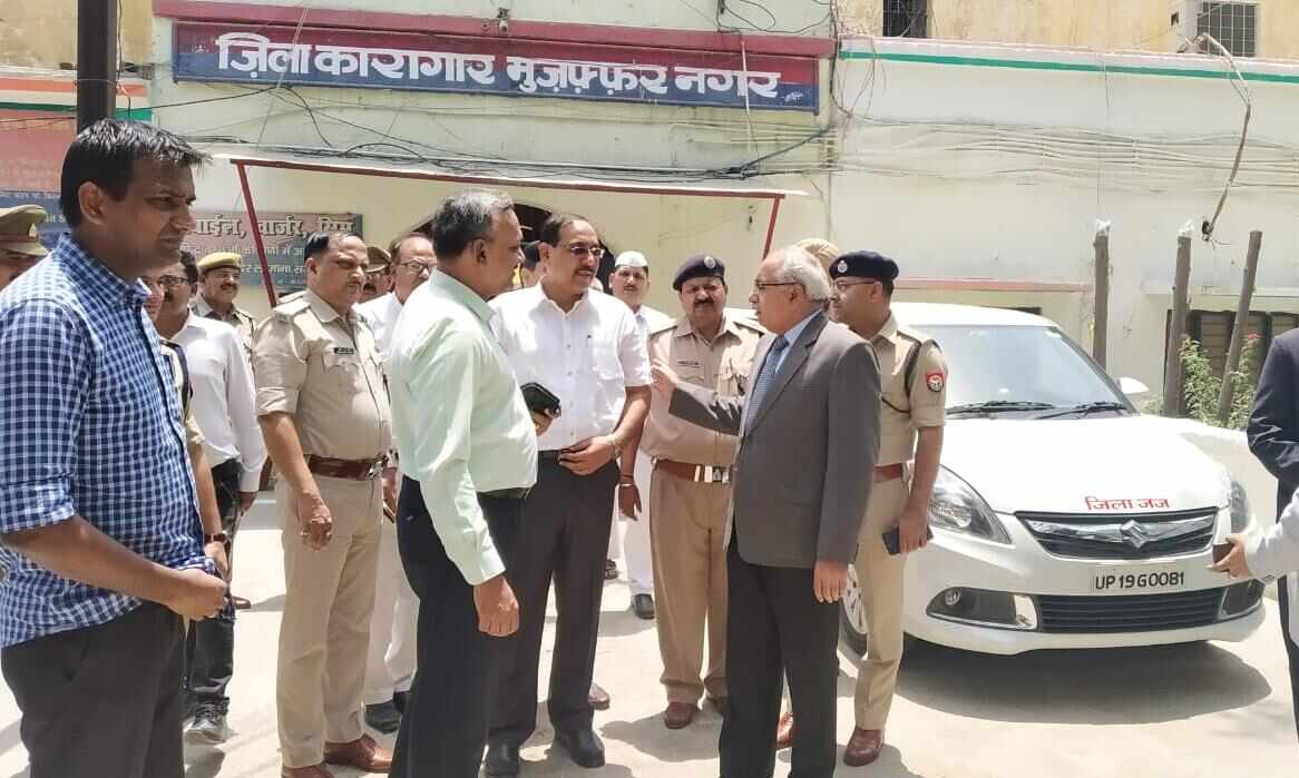 शामली-मुजफ्फरनगर जनपद के अफसरों ने किया जेल का निरीक्षण,सबकुछ मिला सामान्य